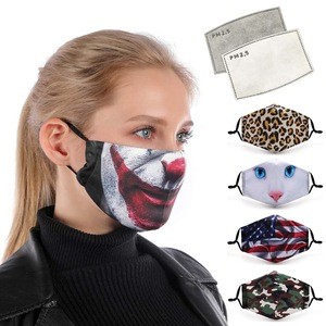 Custom black polyurethane Anti Air Pollution filter Safety Pita Washable Sponge Dust Face Maskes