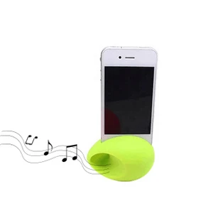 custom color  phone stand silicone mini cell phone sound amplifier