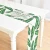 Custom decoration table runners digital printing green leaf burlap table runner  size 30*160cm