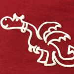 Custom heat transfer on garment, puff heat transfer printing