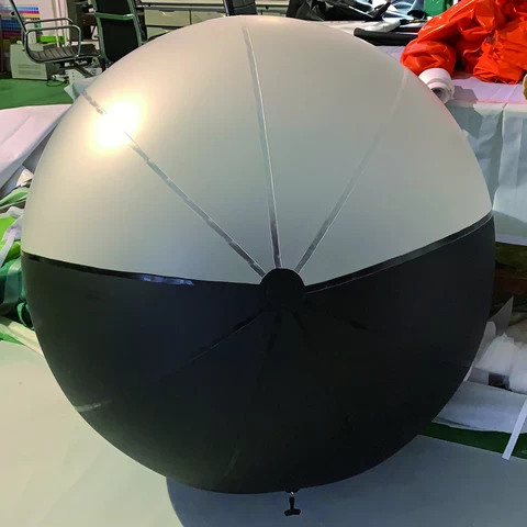 Custom inflatable PVC black shiny ball custom toy