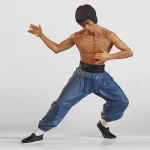 Custom kongfu lee articulation action figure