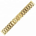 Custom Logo Double press butterfly buckle stainless steel metal watch band