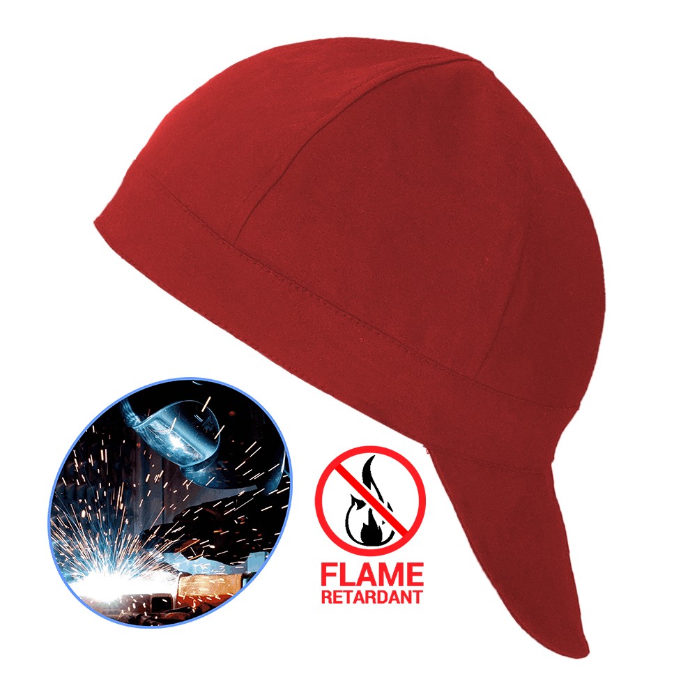 Custom Logo Fire Flame Retardant Reversible Welder Welding Cap Hat for Safety Hard Hat Liner Soldering Work