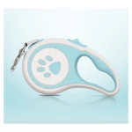 custom logo hands free resistent rope retractable pet dog collars & leash