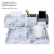 Import Custom Marble artificial leather hotel set include pen holder tray coaster set from China