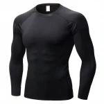 Custom men compression shirt, long sleeve rash guard