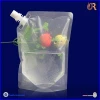 custom newly stand up spout pouch bag for liquid / clear reusable food spout pouch/high quality drink spout pouch