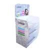 customize Store 3Tier Advertising Point Of Sale Tabletop Retail Pop cosmetics BB cream Cardboard Counter Display Stand