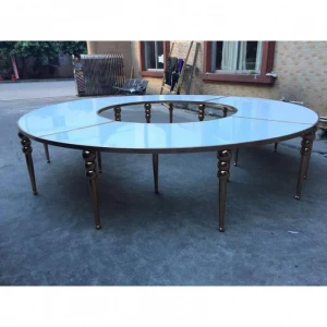 Customized Accessories Stainless Steel Mirror Wedding Table