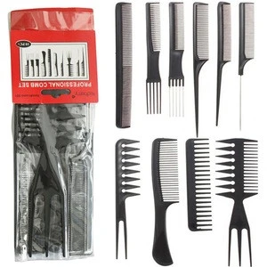 customized barber plastic wide tooth bulk 5 inch big large carbon hair comb