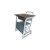 Import Customized metal-wooden School furniture stout student desk and chair with iron basket from China