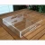 Import customized square plexiglass acryl serving tray with handle from China