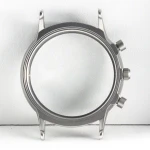 Customized Watch Parts High Accuracy CNC Milled Machining Steel Silver Case Stainless Watch Case