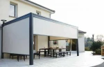 Customized Windproof Smart Double Sided Motorized Zipped Screen Blinds With Tubular Motor