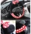 Import Cute cartoon car steering wheel accessory set for female car styling bow cute  steering wheel cover car accessories from China