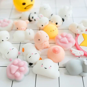 Cute silicone anti-stress small animals/penis squishy phone case, rubber squeeze healing Adult toys mochi toys