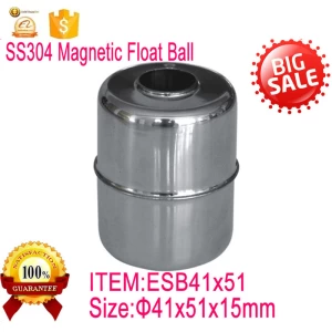Cylinder model Stainless steel 304 316 magnetic float ball 41*50MM