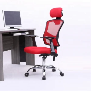 D06# High back black mesh swivel task chair with mesh padded seat, relaxing office chair
