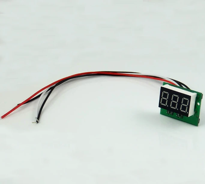 DC 0-1A Led Panel Voltage Meter 3-Digital Display Mini Digital Ammeter