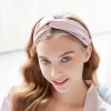Decorate pure satin mulberry Silk Spa Band Silk Ribbon Hairband Hair Hoop In Various Colors