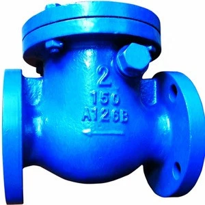Dependable performance back flow iron flap check valve