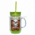 Import Different Colors Available 500ml Mason Jar With Plastic Lid &amp; Straw from China