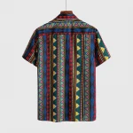 Digital Print Hawaiian Man Shirt Custom Printed Casual Button Down Shirts For Men