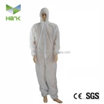Disposable Microporous Film laminated SF Coverall doctor lab coats