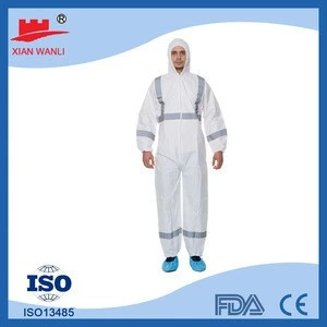 Disposable Waterproof Safety PP Nonwoven Coverall/Workwear/Worksuit/Protective Clothes