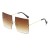 Import DLL1909 Eyewear High End Metal Gradient Vintage Small Rectangle Rimless Rectangular Sunglasses for Women from China