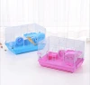 Double-deck luxurious basic takeout plastic cage for pet small animals hedgehog hamster cage
