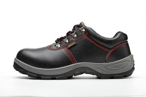 Double Embossed leather PU Injected sole anti-smash 6KV Insulation manager safety shoes in guangdong