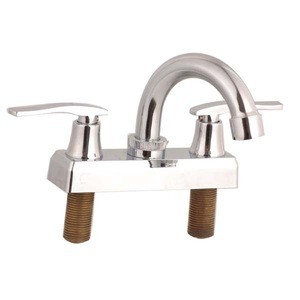 Double Holes Deck Mount bathroom Faucet , antique brass taps and faucet, basin mixer