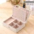 Import Double-Layer Velvet Jewelry Box European Jewelry Storage Box Large Space Jewelry Holder Gift Box from China