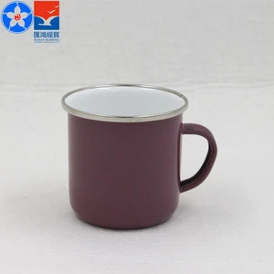Drinkware type home use bulk enamel coffee mugs wholesale