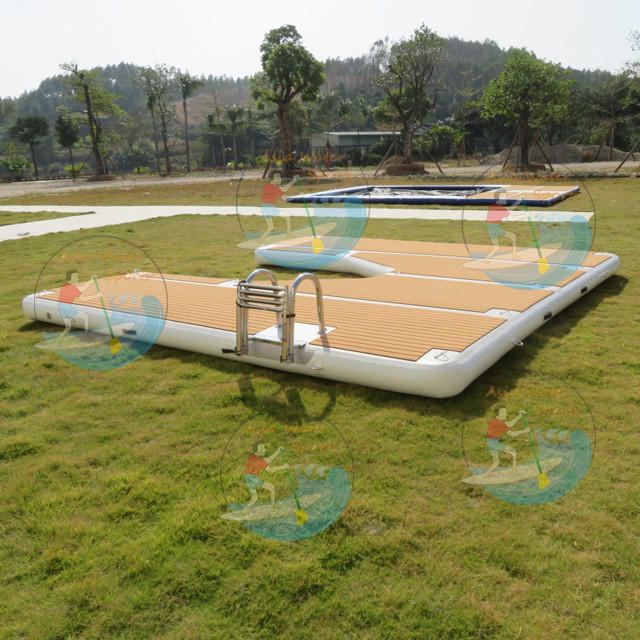 Pvc Floating Platform Buy Drop Stitch Pvc Teak Foam Inflatable Swim Platform Floating Dock ...