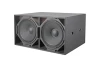 Dual 18-Inch Passive Audio Sound Equipment Subwoofer Speaker