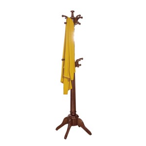 Eco-friendly brown solid wood bedroom supporting coat rack