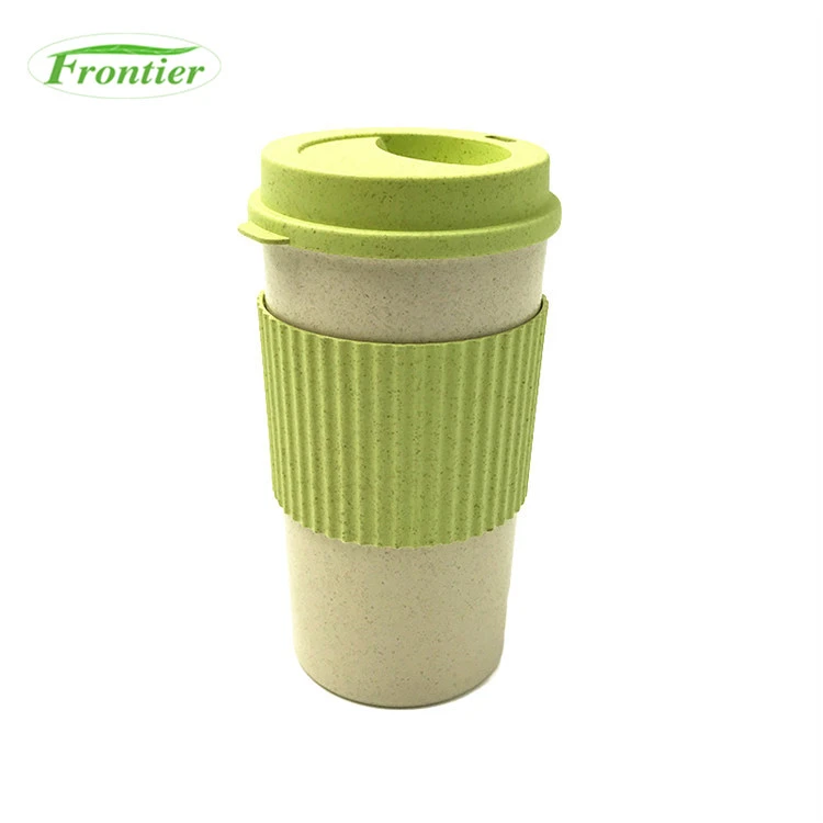 Eco-friendly green wheat fiber plant fiber coffee cup