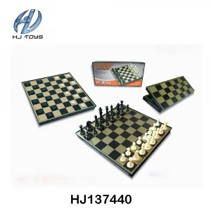 Eco friendly plastic chess board game set toy