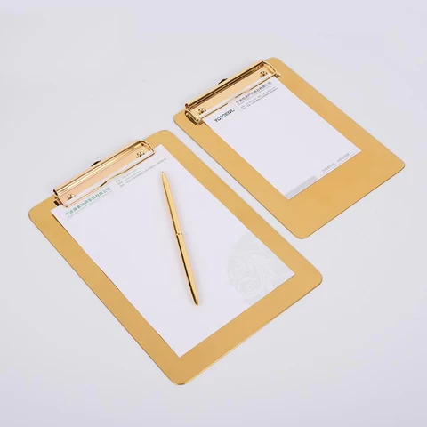 ECO Friendly Stainless clipboard for A4 A5 A6 B5 B6 C5 C6 Letter Size
