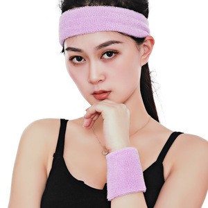Elastic Towel Soft wrist Sweatband and  head sweatband