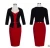 Import Elegant One-Piece Patchwork Lady Business Office Dress Casual Wear To Work Belted Women Formal Bodycon Pencil Dress from China