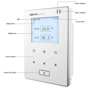 Elitech RCW-800 WiFi Temperature and Humidity Data Logger Wireless Remote Alerts & Historical Data. Fr