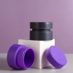Empty pet cosmetic packaging 80g hair wax colored pet jars clear plastic cosmetic cream jar with plastic lid