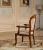 Import Europe style leisure hand carved solid wood dining antique wooden chairs with arms from China