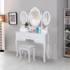European White Quality Best Selling Dressing Table White Dresser with Mirror