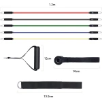 Exercise stretch bands physical therapy fitness gym home fitness body building home gym bundle exercise ball resistance band set
