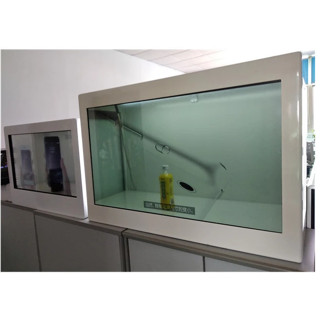 exhibition display transparent lcd jewelry display box transparent display